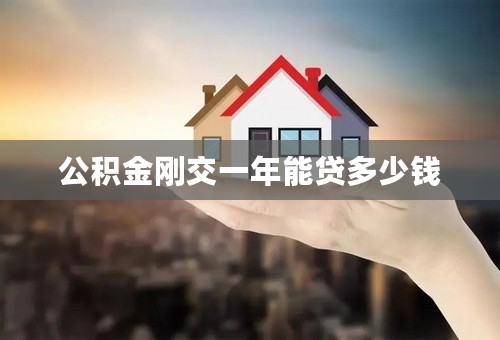 公积金刚交一年能贷多少钱