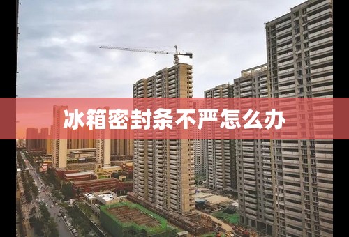 冰箱密封条不严怎么办