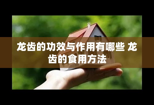 龙齿的功效与作用有哪些 龙齿的食用方法