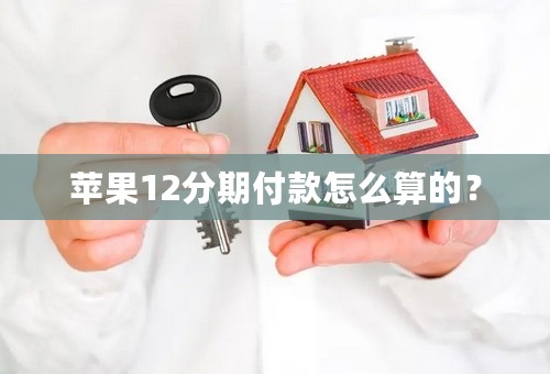 苹果12分期付款怎么算的？