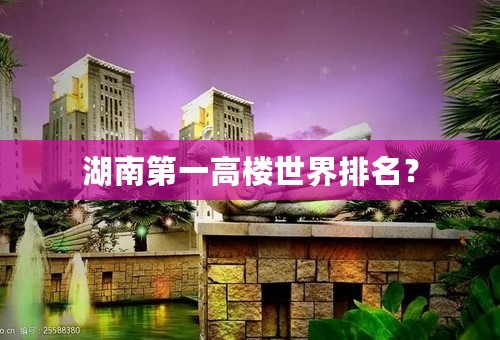 湖南第一高楼世界排名？