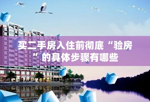 买二手房入住前彻底“验房”的具体步骤有哪些