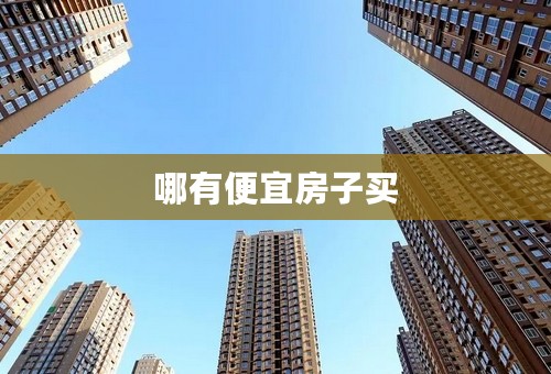 哪有便宜房子买