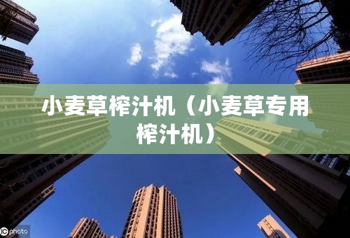小麦草榨汁机（小麦草专用榨汁机）