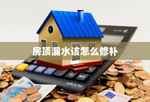 房顶漏水该怎么修补