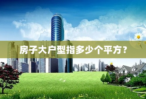 房子大户型指多少个平方？
