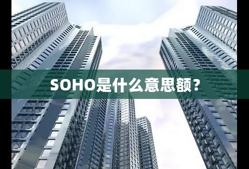 SOHO是什么意思额？