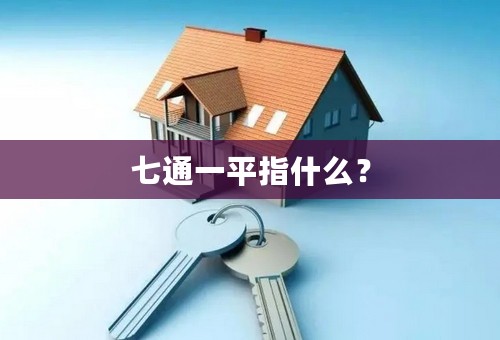 七通一平指什么？