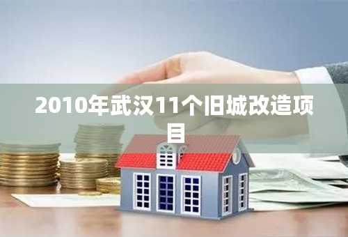 2010年武汉11个旧城改造项目