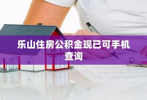 乐山住房公积金现已可手机查询