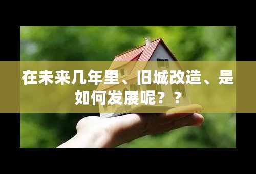 在未来几年里、旧城改造、是如何发展呢？？