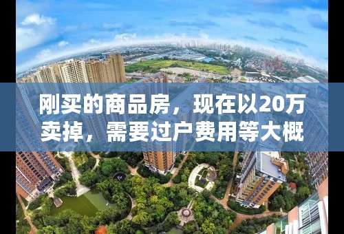 刚买的商品房，现在以20万卖掉，需要过户费用等大概多少钱