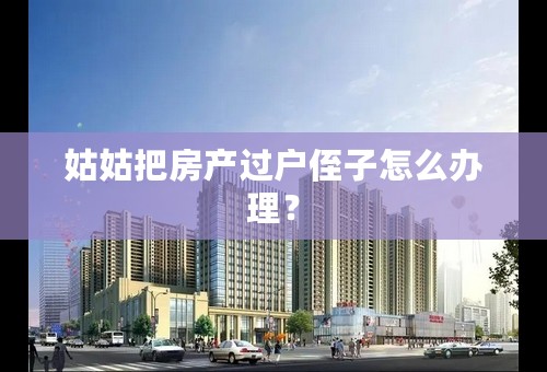 姑姑把房产过户侄子怎么办理？