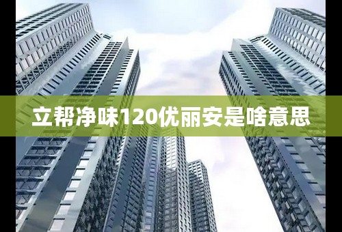 立帮净味120优丽安是啥意思