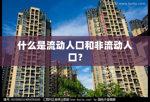 什么是流动人口和非流动人口？