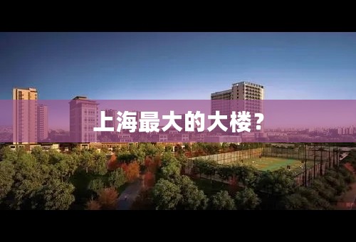 上海最大的大楼？