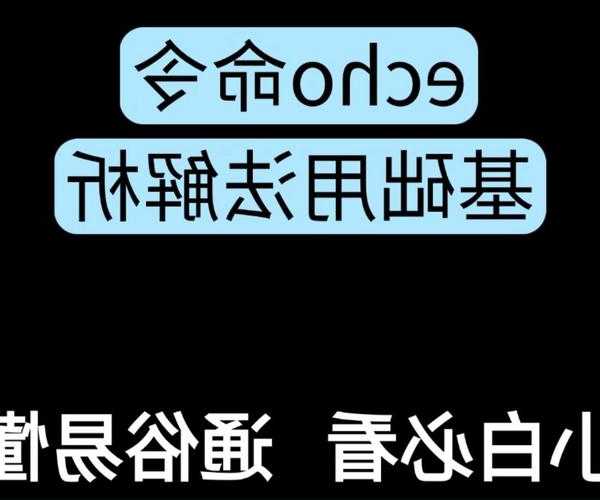 工作效率翻倍？liux echo命令的隐藏技能大揭秘！